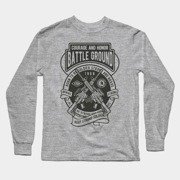 Battleground Long Sleeve T-Shirt by Pureteeshop